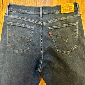 Levi's Dark Blue Straight Jeans